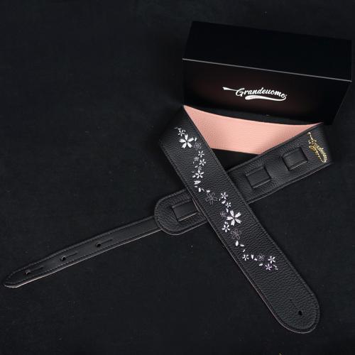 Grande uomo 桜刺繍ストラップ BK/PK