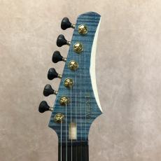 Valenti Guitars Nebula Carved, Ocean Blue (Dark Burst)_5