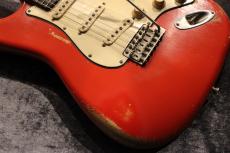 M.B.Guitars 61-S Fiesta Red  'Gary Moore Inspired'  #58675 【ちょい太板目ネック】【250年前のローズ指板】_4