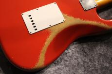 M.B.Guitars 61-S Fiesta Red  'Gary Moore Inspired'  #58675 【ちょい太板目ネック】【250年前のローズ指板】_6