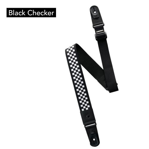 Basiner DURA STRAP VG HARDCORE SERIES -Black Checker- ギターストラップ【WEBショップ限定】