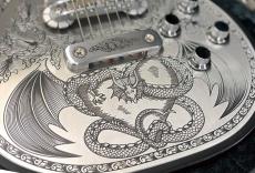 ZEMAITIS METAL FRONT MFG-AC-24 Dragon & Heart Black【Made in Japan】_5