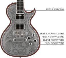ZEMAITIS METAL FRONT MFG-AC-24 Dragon & Heart Natural 【Made in Japan】_6