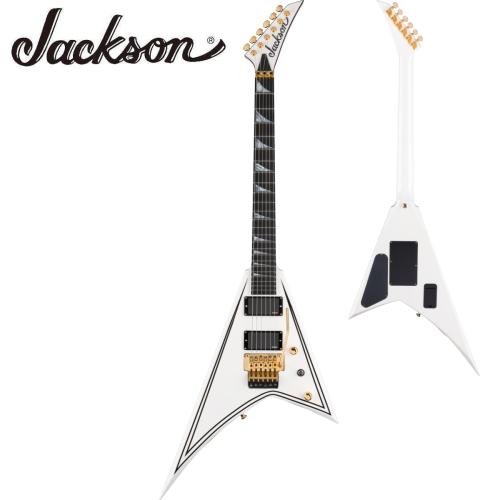 Jackson MJ Series Rhoads RR24MG White with Black Pinstripes