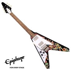 Epiphone Jimi Hendrix "Love Drops" Flying V Ebony LH 【レフティ】