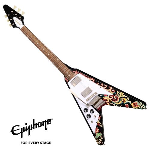 Epiphone Jimi Hendrix "Love Drops" Flying V Ebony LH 【レフティ】
