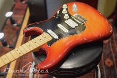 Fender 2019 Player Stratocaster Plus Top (Aged Cherry Burst)_4