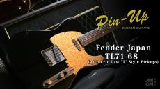 Fender Japan TL71-68 Telecaster Black Gold Pickguard w/ Eric Daw Custom Guitars "T" Style Pickups