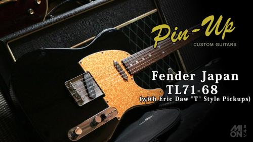 Fender Japan TL71-68 Telecaster Black Gold Pickguard w/ Eric Daw Custom Guitars "T" Style Pickups
