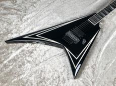 Edwards 【Alexi Laiho シグネイチャーモデル】E-ALEXI SAWTOOTH -Black with White Pin Stripe-