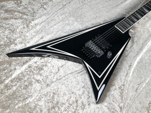 Edwards 【Alexi Laiho シグネイチャーモデル】E-ALEXI SAWTOOTH -Black with White Pin Stripe-