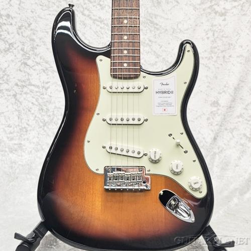 Fender Made In Japan Hybrid II Stratocaster -3 Tone Sunburst/Rosewood-【JD26011674】【3.41kg】