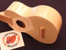 Famous FS-S10N White Satin Wood Soprano Ukulele ウクレレ #5413_2