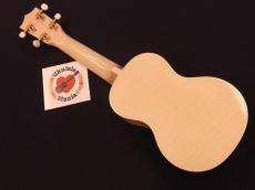 Famous FS-S10N White Satin Wood Soprano Ukulele ウクレレ #5413_5