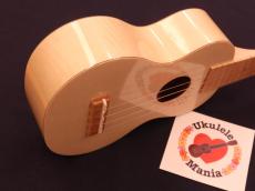 Famous FS-S10N White Satin Wood Soprano Ukulele ウクレレ #5413_7