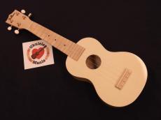 Famous FS-S10N White Satin Wood Soprano Ukulele ウクレレ #5413_9
