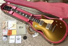 Gibson Custom Shop Murphy Lab 1957 Les Paul Gold Top Reissue Ultra Light Aged Double Gold s/n 76573【3.90kg】_3
