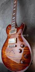 David Thomas McNaught Vintage Single Cut Light Tigers Eye Burst (Premium Diamond Flame)_9