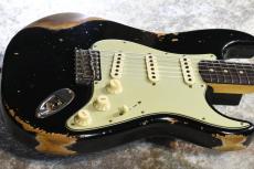 Fender Custom Shop NAMM LTD 1962 Stratocaster Heavy Relic Black CZ586170【極薄ラッカー、漆黒指板個体】_11