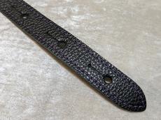 Grande uomo 紫桜刺しゅうストラップ ブラックレザー_5