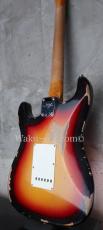 Fender Custom Shop '62 Stratocaster S-S-H / 3Tone Sunburst / Heavy Relic_4
