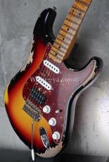 Fender Custom Shop '62 Stratocaster S-S-H / 3Tone Sunburst / Heavy Relic_7