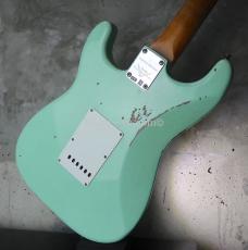 Fender Custom Shop  '63 Stratocaster / Limited Edition Super Faded Aged / Surf Green_6