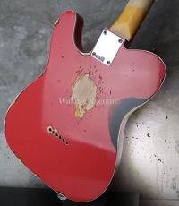 Fender Custom Shop  '60 Telecaster Custom - Handwound Pick-Ups / Fiesta Red Over 3-Tone Sunburst / Heavy Relic_6