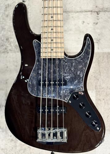 Kikuchi Guitars 【お買い得な旧定価】Hermes MV5 (5st Ash/Maple) / Trans Black #307【4.21kg】
