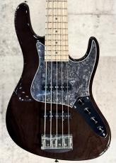 Kikuchi Guitars 【お買い得な旧定価】Hermes MV5 (5st Ash/Maple) / Trans Black #307【4.21kg】_2