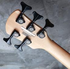 Spector LG5ALEXBKDP Legend 5 Alex Webster Solid Black Gloss with Drip Pattern_5