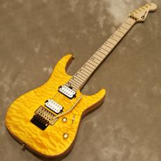 Charvel PRO MOD DK24 HH FR M Mahogany with Quilt Maple, Dark Amber_2