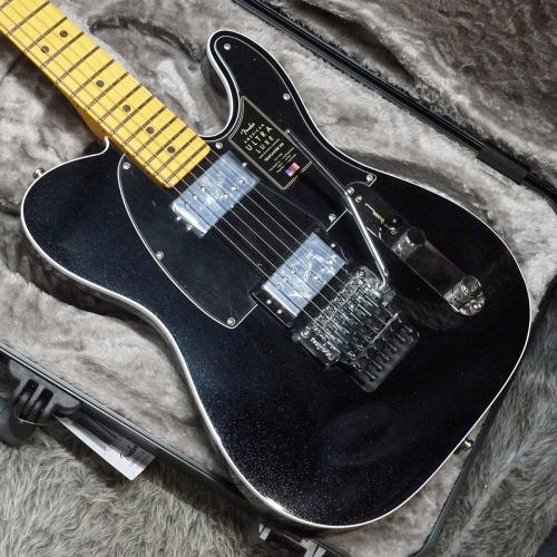 Fender American Ultra Luxe Telecaster Floyd Rose HH MN Mystic Black