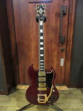 Gibson 1974 SG Custom Cherry Red Factory Bigsby_2