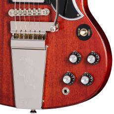 Epiphone 1964 SG Standard Reissue With Maestro Vibrola Cherry Red_4