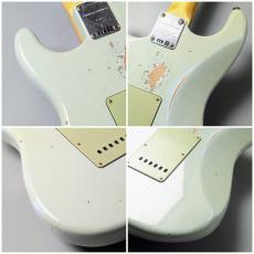 Fender Custom Shop 1960 Stratocaster Relic Painted Headcap -Aged Sonic Blue- 【3.58】_8