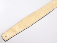 MOODY STRAPS 2.5" LEATHER BACKED GUITAR STRAP -SUEDE- BLACK/CREAM_6