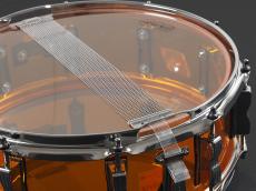 Ludwig LS901V Vistalite Amber スネアドラム 14"x5"【浜松の楽器店 SONIX・1Fドラム専門フロア】_9
