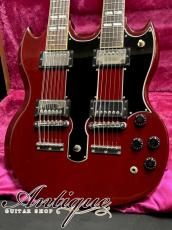 Gibson EDS-1275 Double Neck 1992 Heritage Cherry Virgin-Solder & Full-Original w/OHC EX+++ "Like A Jimmy Page"_2