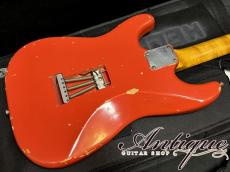 Fender Custom Shop TBC 1960 Stratocaster 1996-97 Fiesta Red /Relic & Real Aged w/Killer Figured Neck 3.38kg "Vince Cunetto Relic"_5