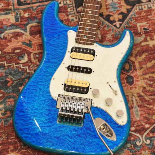 Fender Michiya Haruhata Stratocaster, Rosewood Fingerboard, Caribbean Blue Transparent 【中古品】
