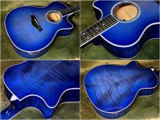 Taylor 【Hand Selected】Custom Select Next Generation CTM614ce #C0897 -Trans Blue Edgeburst- #1204166099 _10