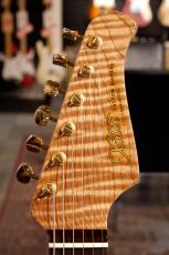 XOTiC XSC-2 Ash 5A Grade Flame Maple Neck Medium Aged ~Vintege Blonde~ #4185_6