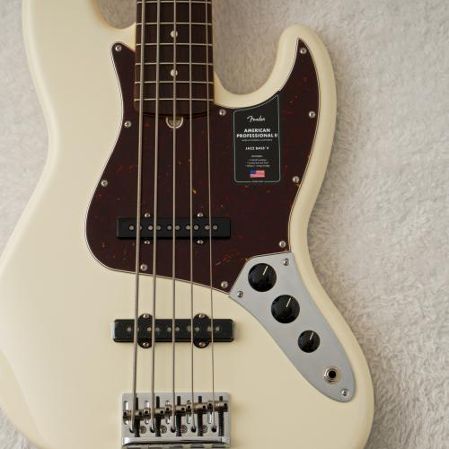 Fender AM PRO II JAZZ BASS Olympic White / OWT 【ギグバッグプレゼント】【B級特価】【4.12kg】