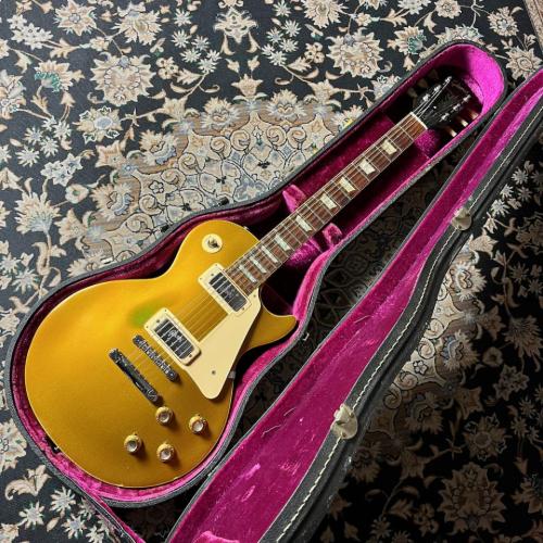 Gibson Les Paul Deluxe Gold Top (Dark Back) w/ W-Ring & Logo Mini-Humbacker 1972