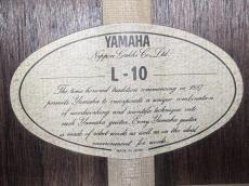 YAMAHA L-10 / Original Gold TM-50G・Solid Ezo Spruce Top・Solid Jacaranda Side and Back・Ebony Fingerboard & Bridge・木象嵌 Inlay・Mahogany Neck・Original Tortoiseshell Pick guard【With Original Hard Case】1977年製_16