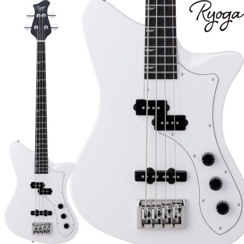 RYOGA SKATER-BASS White エレキベース PJタイプ ベイクドメイプルネック