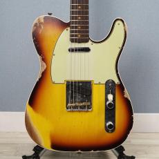 Fender Custom Shop Limited Edition 1960 Telecaster Custom Heavy Relic Faded Aged Chocolate 3-Tone Sunburst【夏】