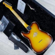 Fender Custom Shop Limited Edition 1960 Telecaster Custom Heavy Relic Faded Aged Chocolate 3-Tone Sunburst【夏】_9