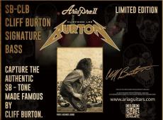 Aria Pro II SB-CLB -Cliff Burton Signature-【クリフ・バートンシグネチャー】【限定生産モデル】【初回特典付属】_2